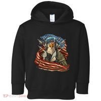 Patriotic American Eagle Fighter Pilot 4th Of July Toddler Hoodie thumb 0