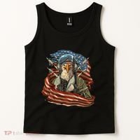 Patriotic American Eagle Fighter Pilot 4th Of July Tank Top thumb 2