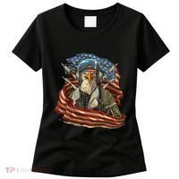 Patriotic American Eagle Fighter Pilot 4th Of July Women's T-Shirt thumb 0