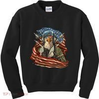 Patriotic American Eagle Fighter Pilot 4th Of July Kids Sweatshirt thumb 0
