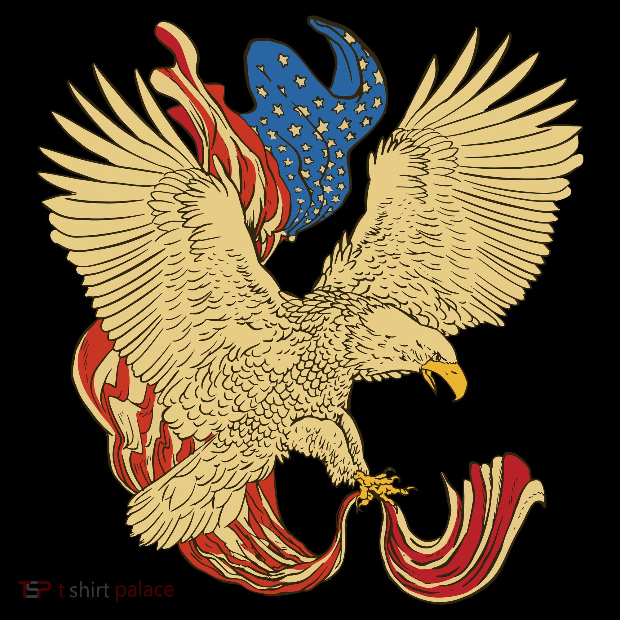 Patriotic American Eagle And United States Flag Coffee Mug