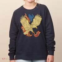 Patriotic American Eagle And United States Flag Women's Sweatshirt thumb 0