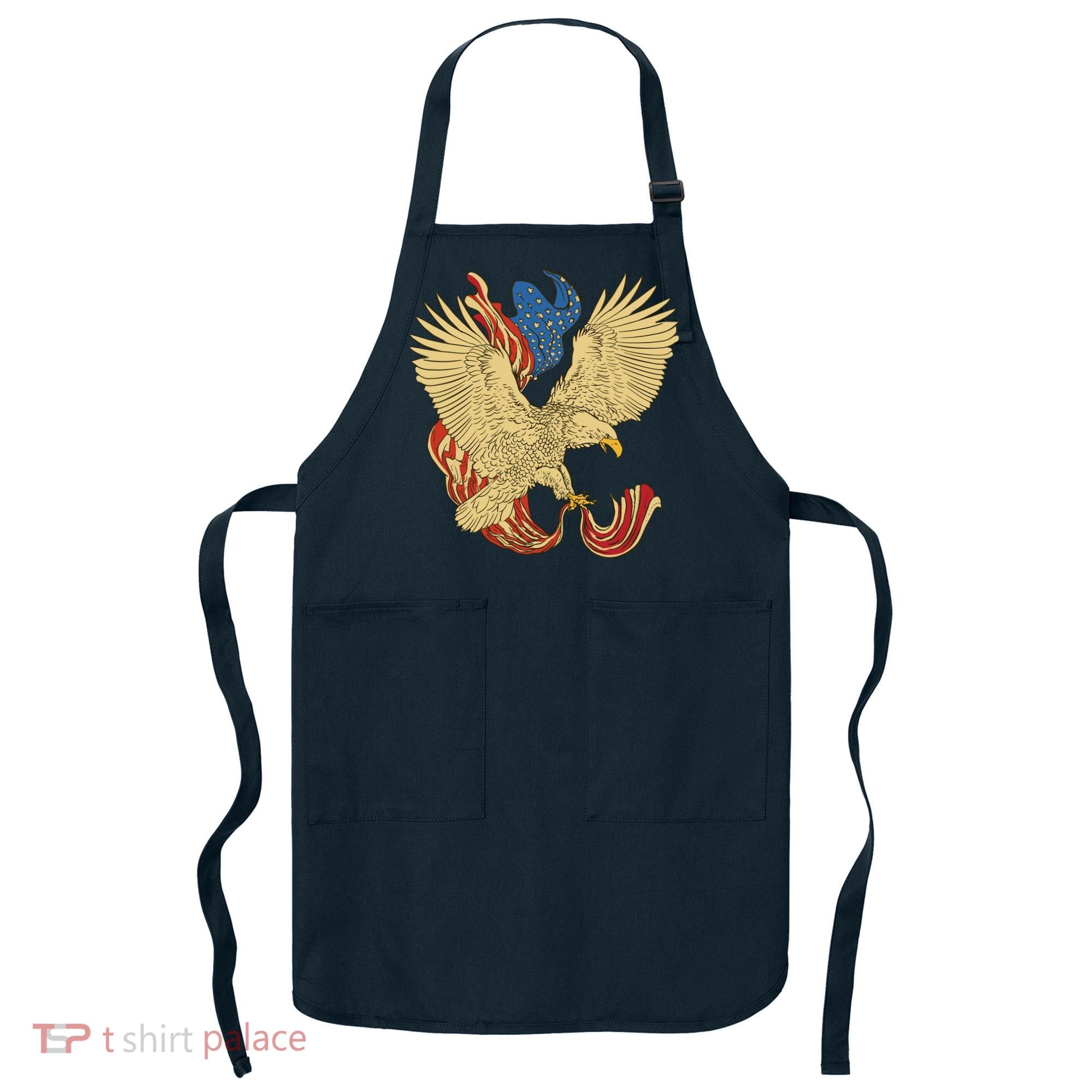 Patriotic American Eagle And United States Flag Apron
