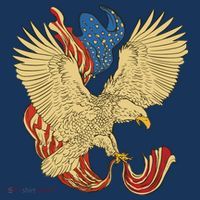 Patriotic American Eagle And United States Flag Women's Hoodie thumb 2
