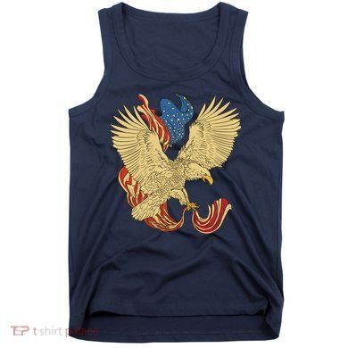 Patriotic American Eagle And United States Flag Tank Top