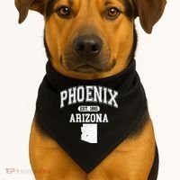 Phoenix Arizona Est 1881 Varsity USA-Made Doggie Bandana thumb 1