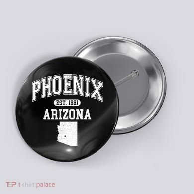 Phoenix Arizona Est 1881 Varsity Button