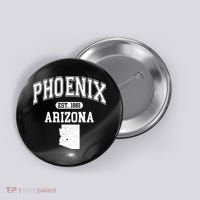 Phoenix Arizona Est 1881 Varsity Button thumb 0