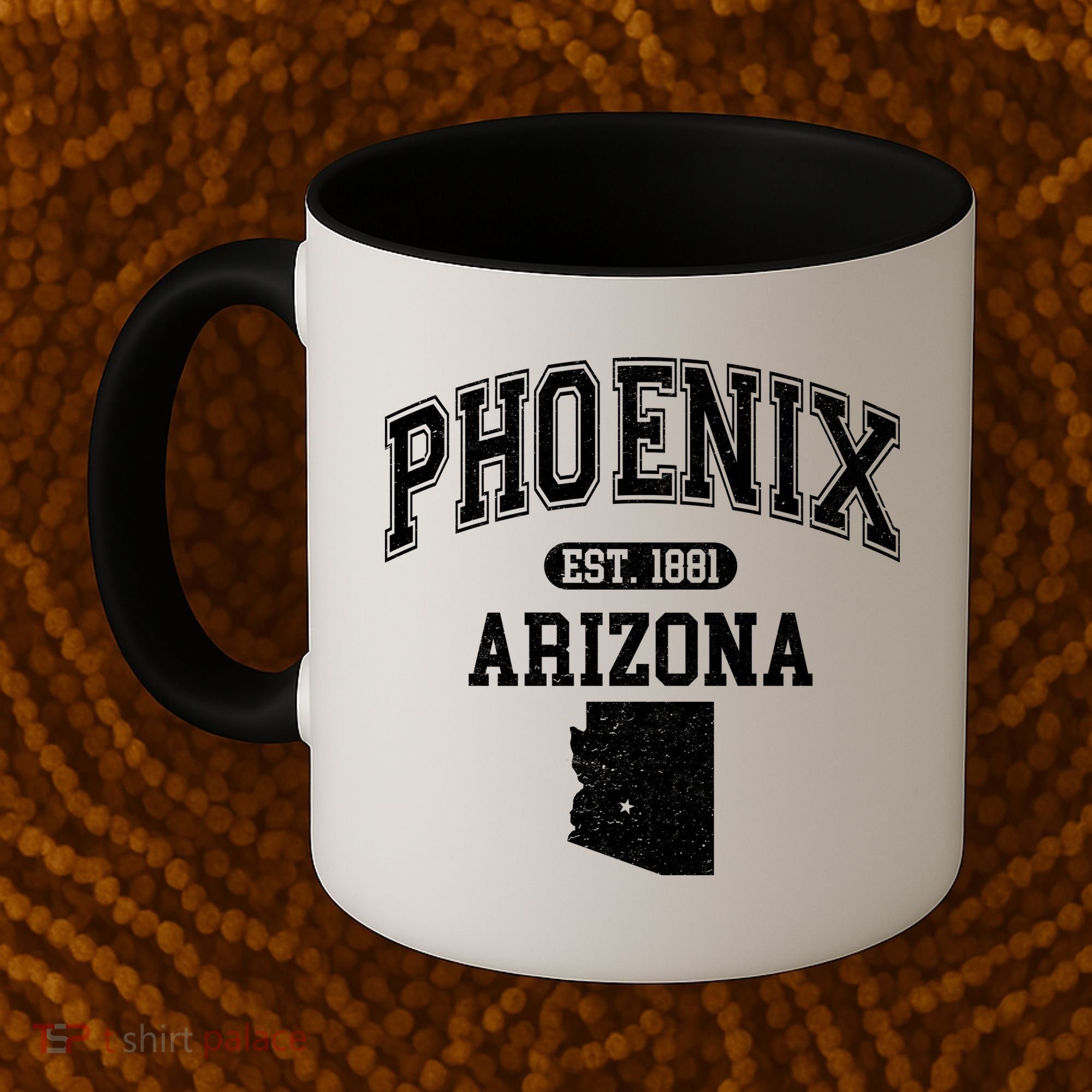 Phoenix Arizona Est 1881 Varsity Coffee Mug