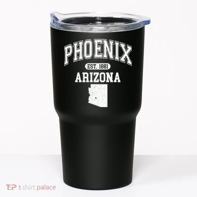 Phoenix Arizona Est 1881 Varsity Tumbler