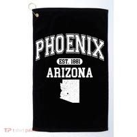 Phoenix Arizona Est 1881 Varsity Golf Towel thumb 0