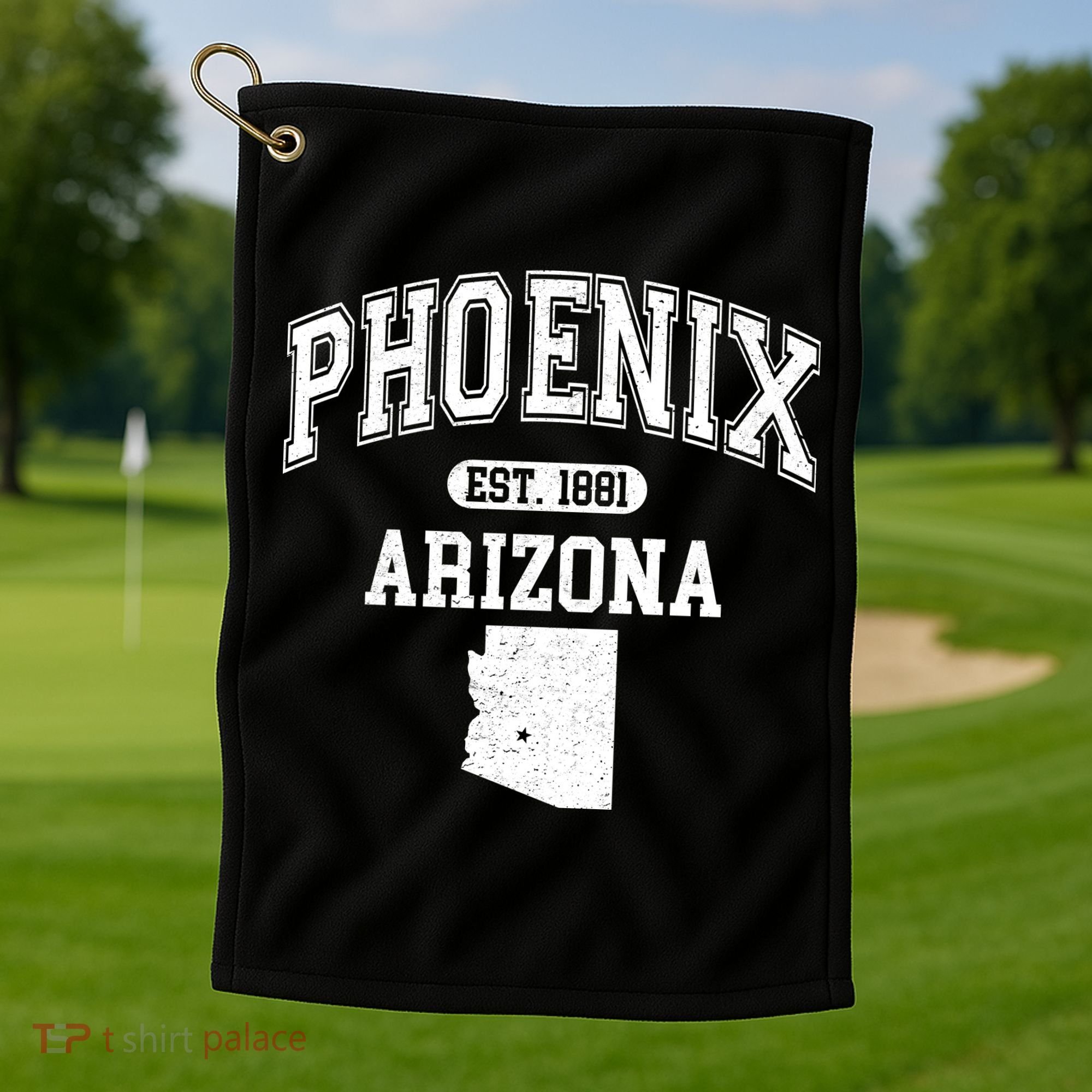 Phoenix Arizona Est 1881 Varsity Golf Towel