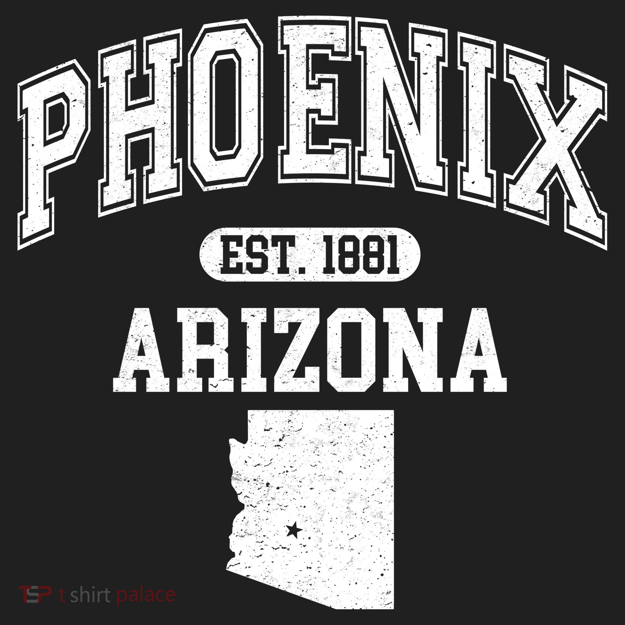 Phoenix Arizona Est 1881 Varsity Golf Towel
