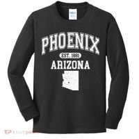Phoenix Arizona Est 1881 Varsity Kids Long Sleeve Shirt thumb 0