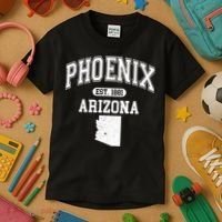 Phoenix Arizona Est 1881 Varsity Kids T-Shirt thumb 3