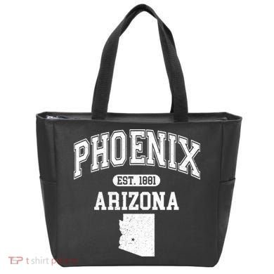 Phoenix Arizona Est 1881 Varsity Tote Bag