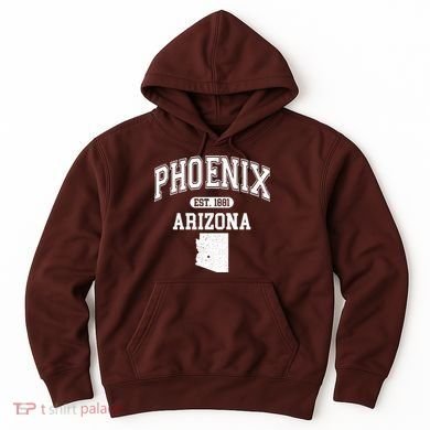 Phoenix Arizona Est 1881 Varsity Hoodie