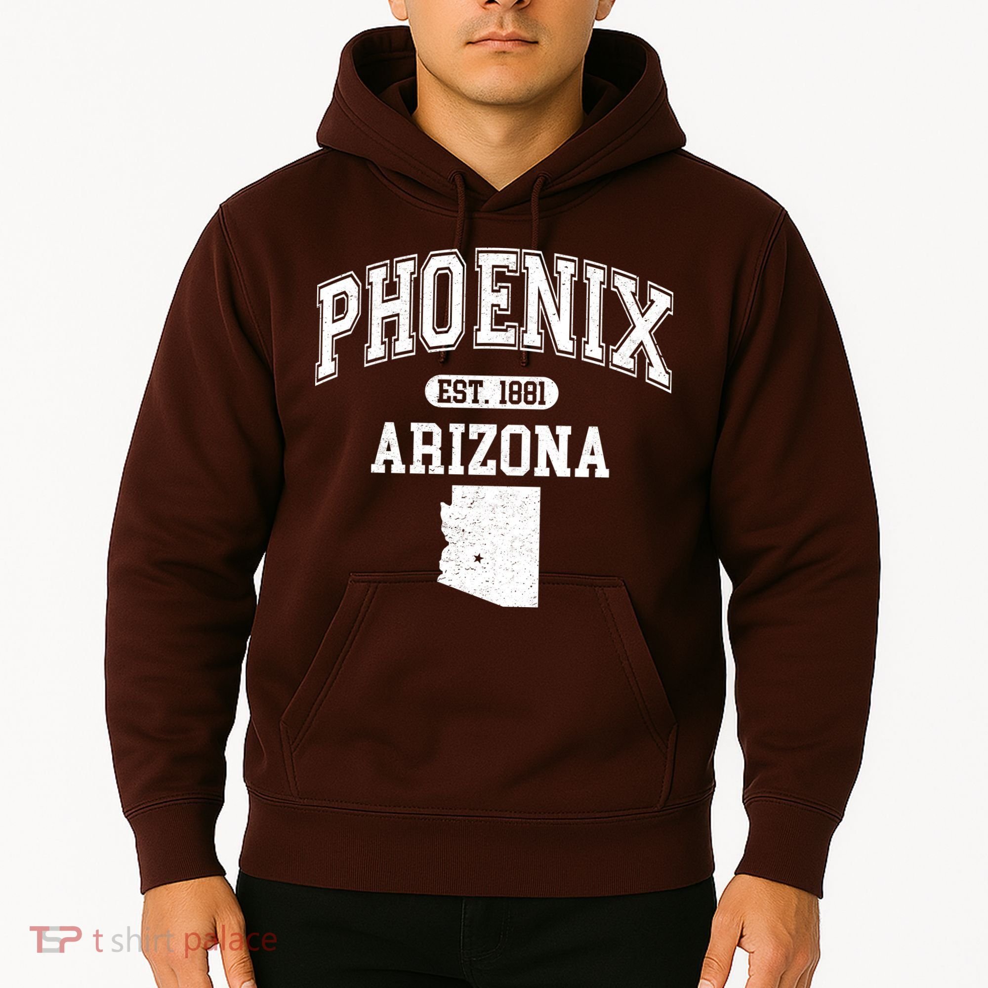 Phoenix Arizona Est 1881 Varsity Hoodie