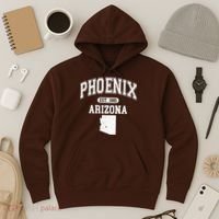 Phoenix Arizona Est 1881 Varsity Hoodie thumb 3