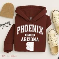Phoenix Arizona Est 1881 Varsity Hoodie thumb 4