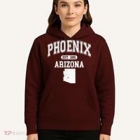 Phoenix Arizona Est 1881 Varsity Hoodie thumb 5