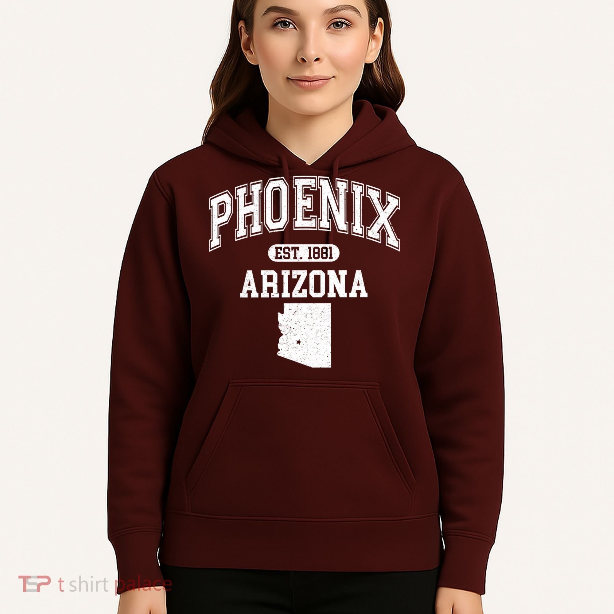 Phoenix Arizona Est 1881 Varsity Hoodie