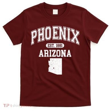 Phoenix Arizona Est 1881 Varsity T-Shirt