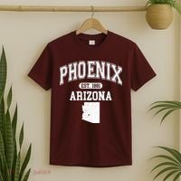 Phoenix Arizona Est 1881 Varsity T-Shirt thumb 2