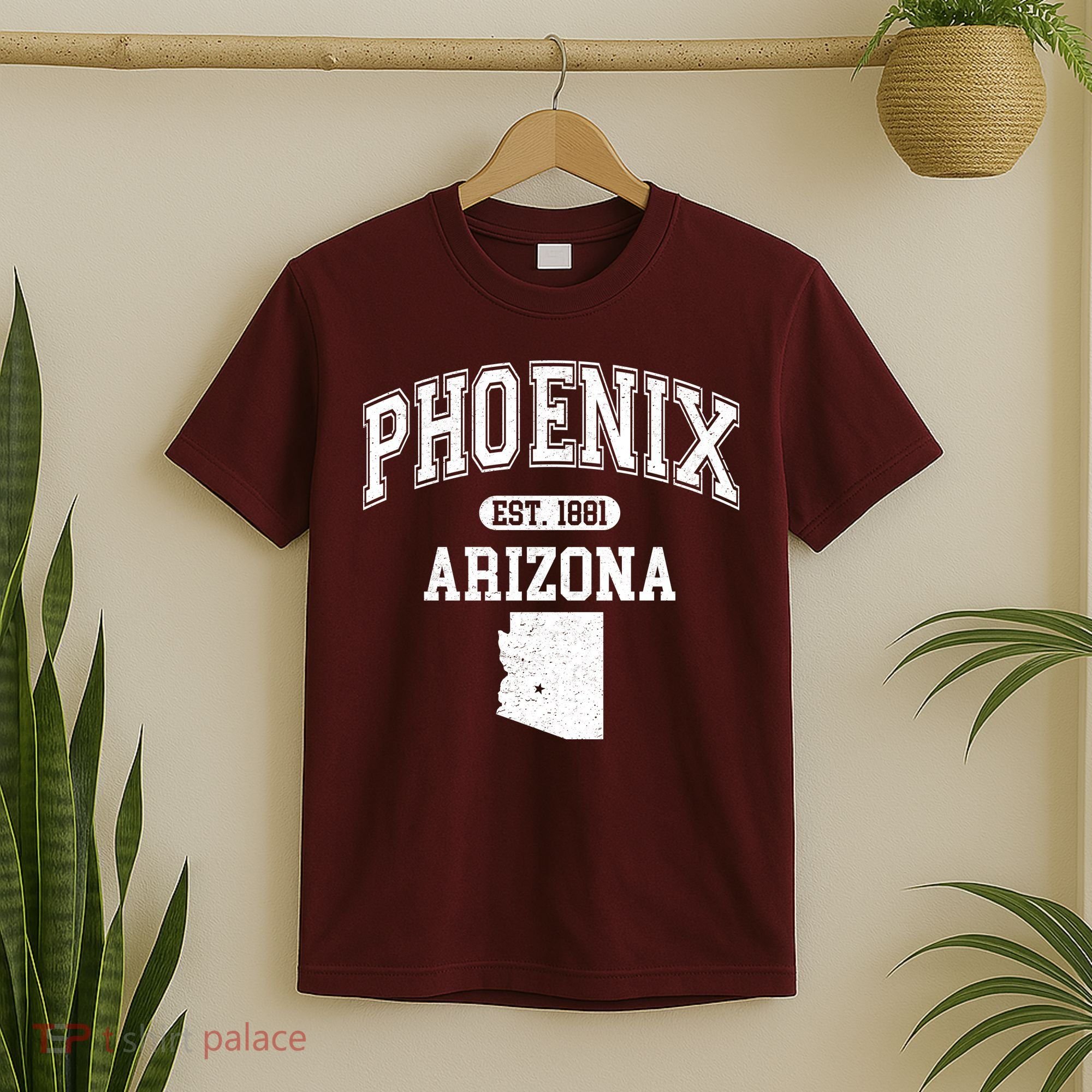 Phoenix Arizona Est 1881 Varsity T-Shirt