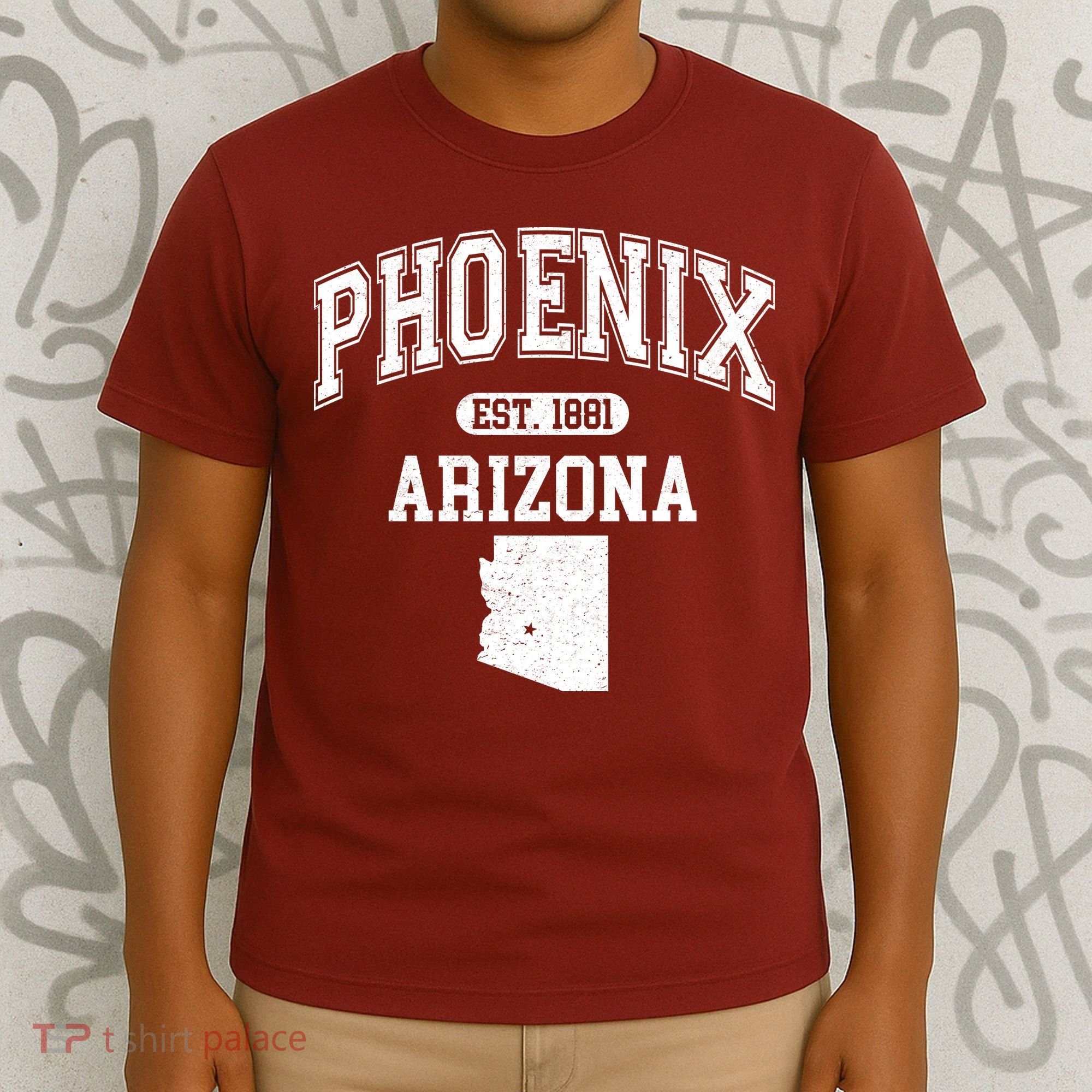 Phoenix Arizona Est 1881 Varsity T-Shirt