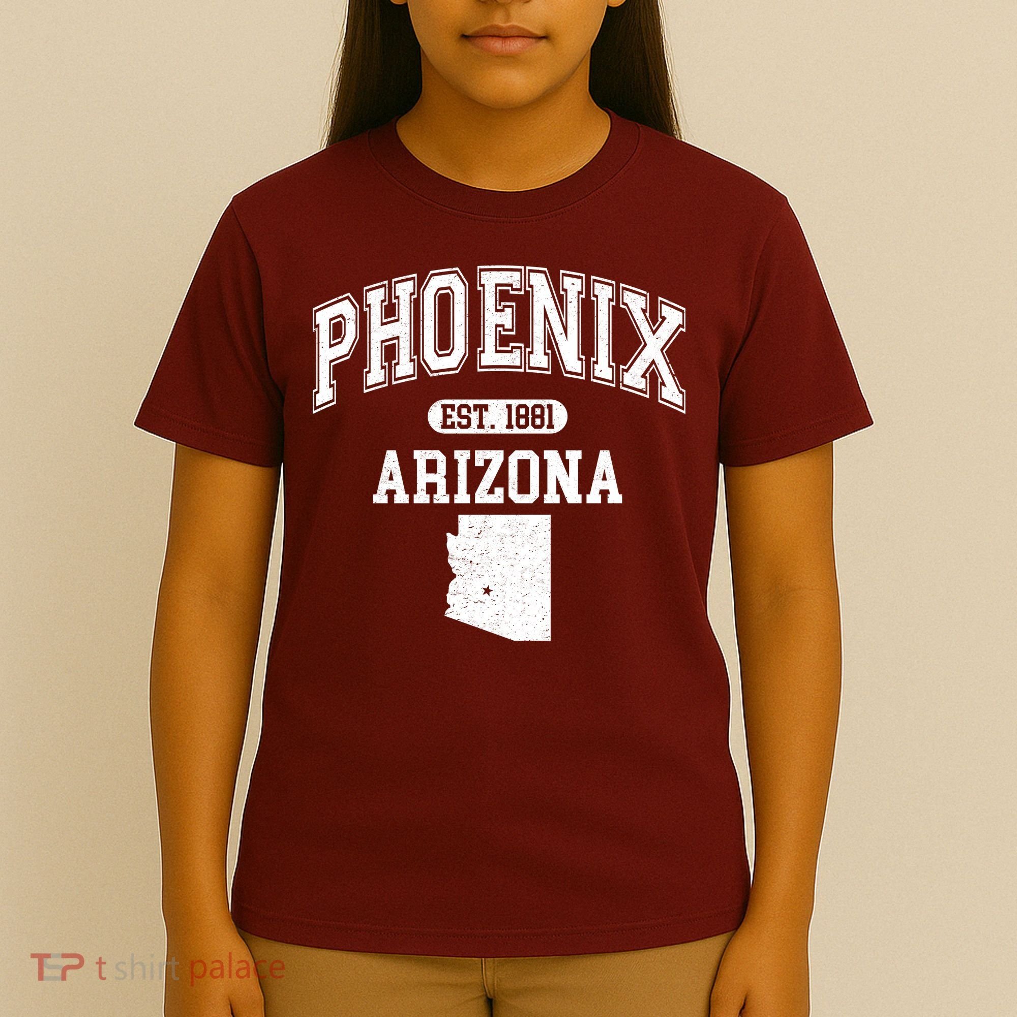 Phoenix Arizona Est 1881 Varsity T-Shirt