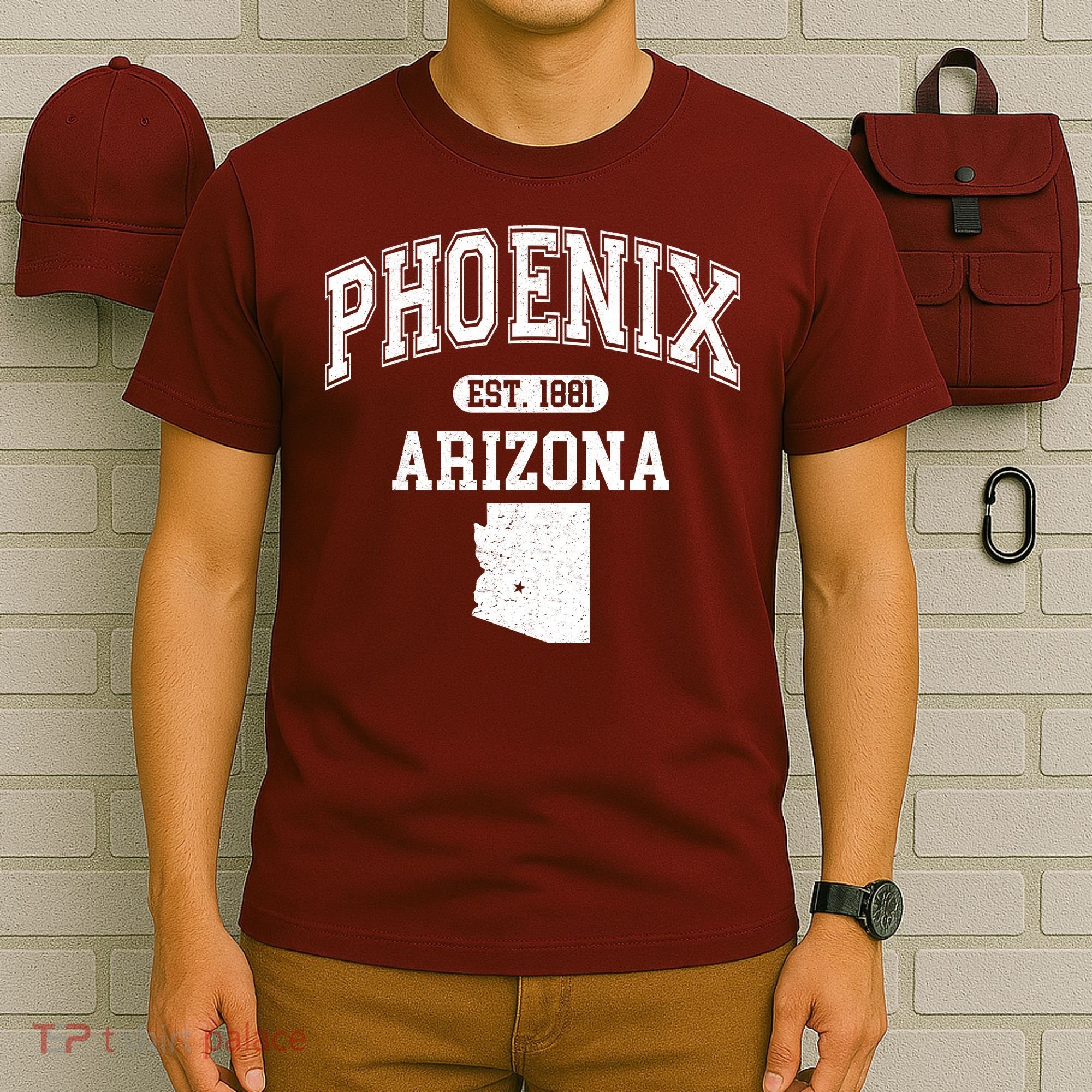 Phoenix Arizona Est 1881 Varsity T-Shirt