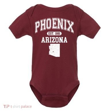 Phoenix Arizona Est 1881 Varsity Baby Bodysuit
