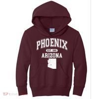 Phoenix Arizona Est 1881 Varsity Kids Hoodie thumb 0