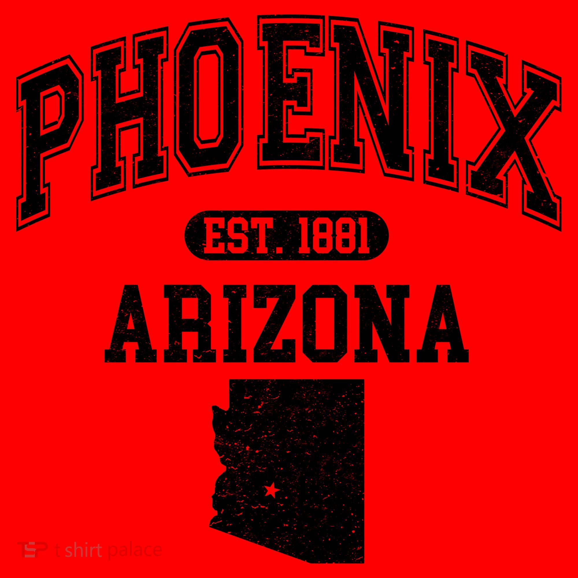 Phoenix Arizona Est 1881 Varsity Santa Hat