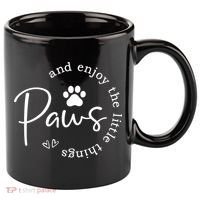 Paws And Enjoy The Little Things White 11oz C Handle Ceramic Mug thumb 0