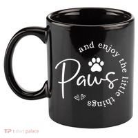 Paws And Enjoy The Little Things White 11oz C Handle Ceramic Mug thumb 2