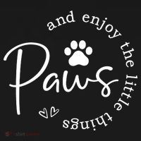 Paws And Enjoy The Little Things White Women's Tank Top thumb 5