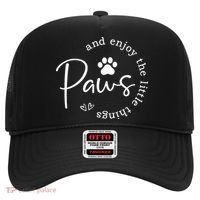Paws And Enjoy The Little Things White Hat thumb 0