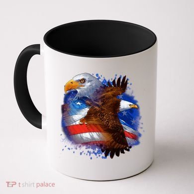 Patriotic American Eagle USA Flag Coffee Mug