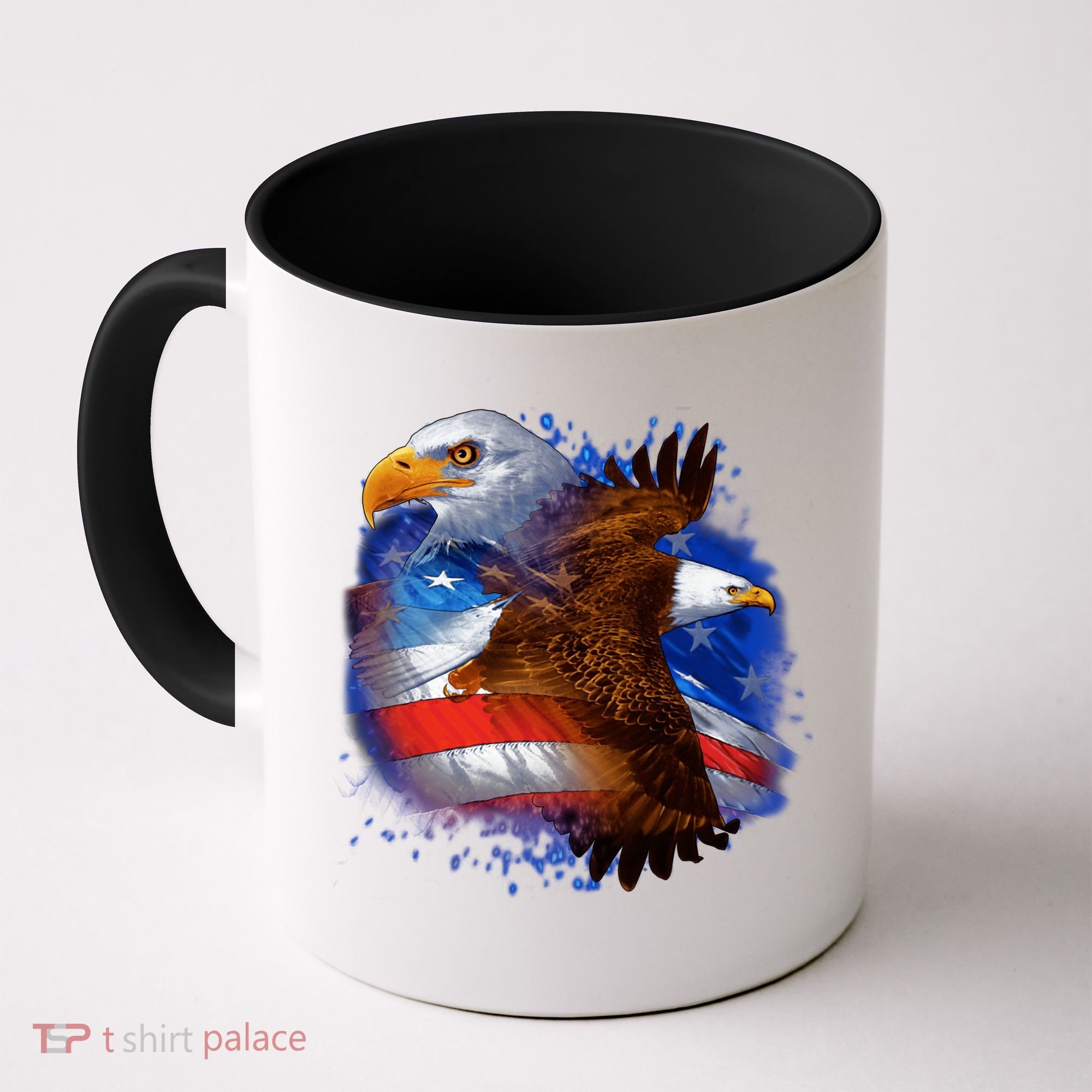 Patriotic American Eagle USA Flag Coffee Mug