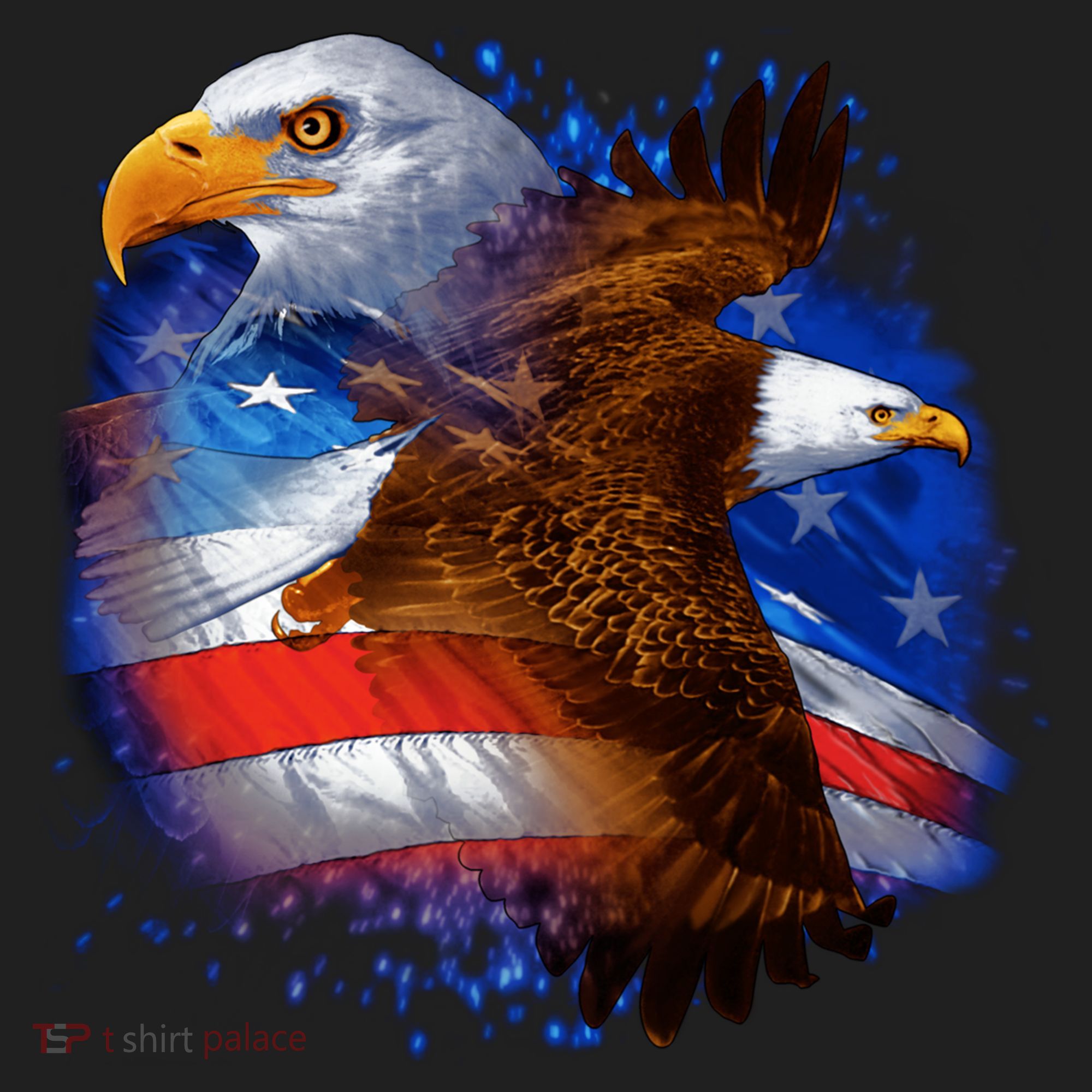 Patriotic American Eagle USA Flag Tumbler