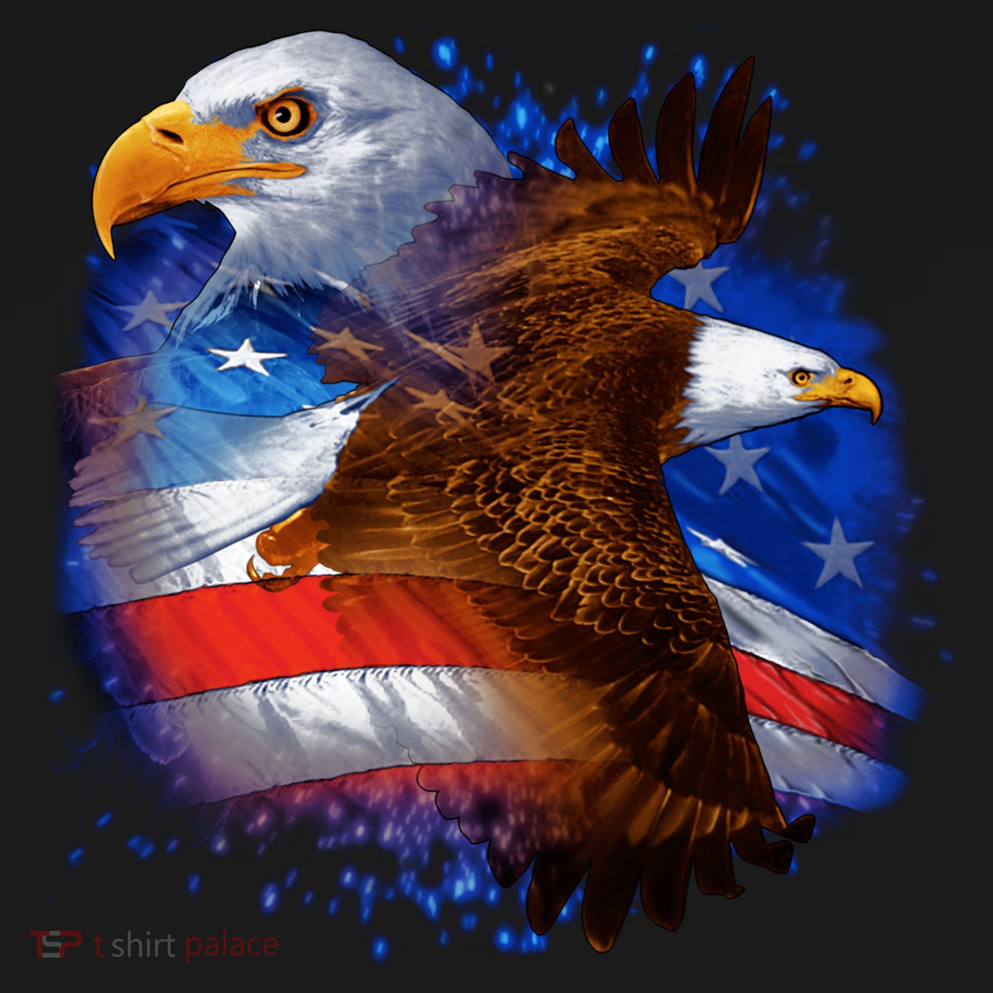 Patriotic American Eagle USA Flag Mousepad