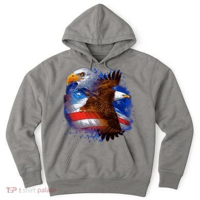 Patriotic American Eagle USA Flag Hoodie