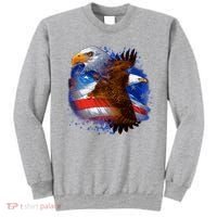 Patriotic American Eagle USA Flag Sweatshirt thumb 0
