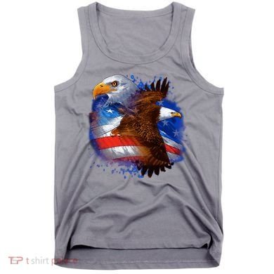 Patriotic American Eagle USA Flag Tank Top