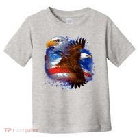 Patriotic American Eagle USA Flag Toddler T-Shirt thumb 0