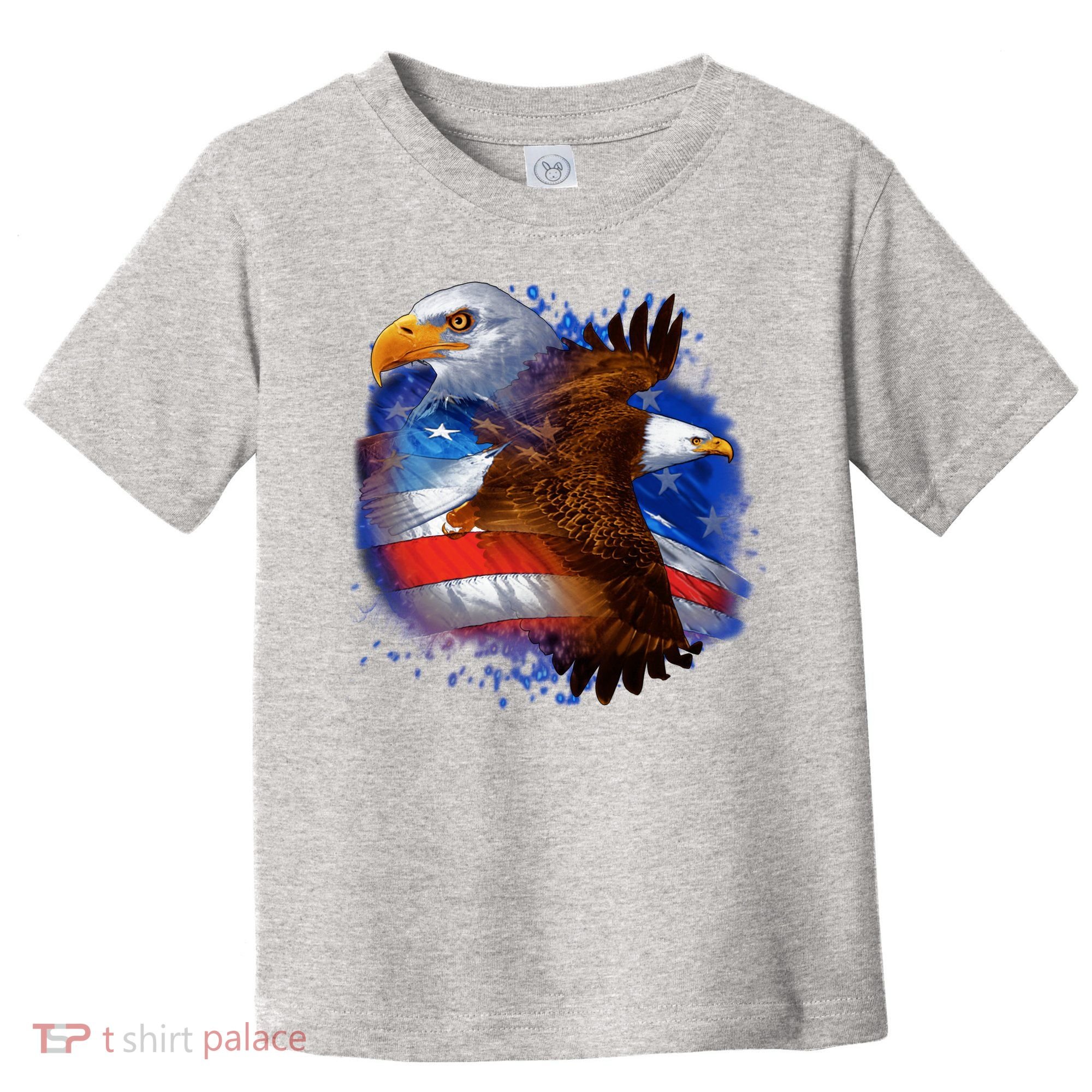 Patriotic American Eagle USA Flag Toddler T-Shirt