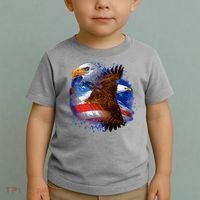 Patriotic American Eagle USA Flag Toddler T-Shirt thumb 2