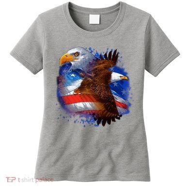 Patriotic American Eagle USA Flag Women's T-Shirt